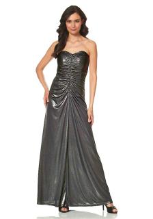 Abendkleid schwarz-metallic