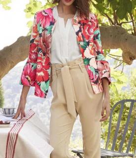 Blazer mit Volants bunt