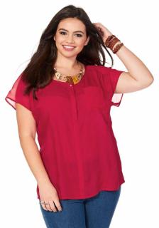 Blusenshirt hibiskus Gr. 52