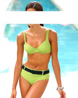 Body-Shaping-Bikini kiwi-schwarz