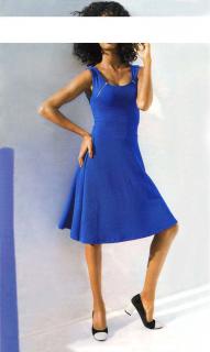 Bodyforming-Prinzesskleid royalblau