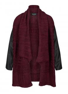 Cardigan bordeaux-schwarz