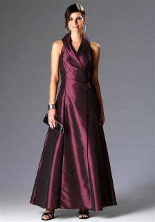 Changeant-Abendkleid bordeaux