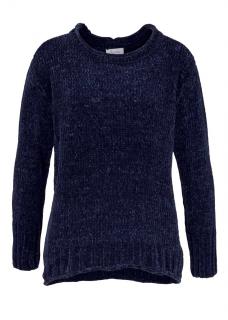 Chenille-Pullover marine