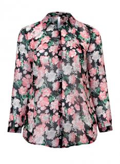 Chiffon-Bluse bunt