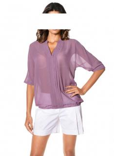 Chiffonbluse flieder