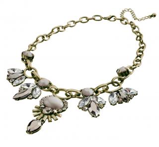 Collier altgoldfarben-grau