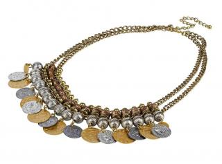 Collier goldfarben-silber