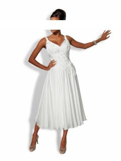 Corsagen-Brautkleid creme