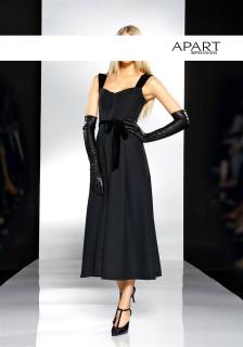 Corsagenkleid mit Samt schwarz