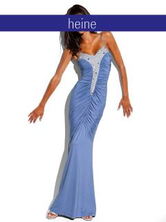 Designer-Abendkleid blau Größe 38