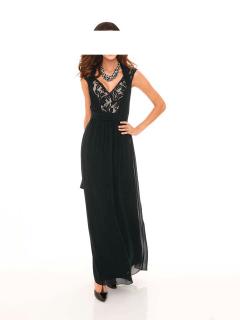 Designer-Abendkleid mit Spitze schwarz