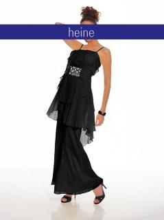 Designer-Abendkleid mit Strass schwarz