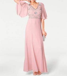 Designer-Abendkleid rosé