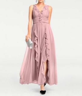 Designer-Abendkleid rosé