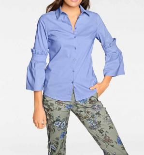 Designer-Bluse blau