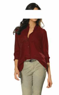 Designer-Bluse bordeaux