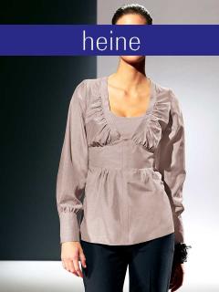 Designer-Bluse mit Top puder