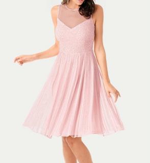 Designer-Cocktailkleid rosé