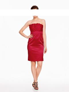 Designer-Cocktailkleid rot