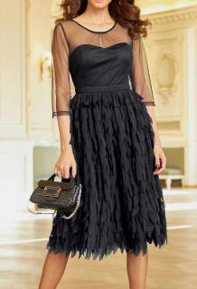 Designer-Coctailkleid schwarz