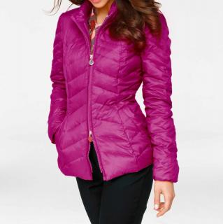 Designer-Daunenjacke pink