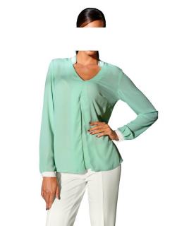 Designer-Georgettebluse mint