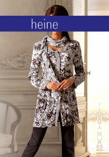 Designer-Georgettebluse taupe-ecru