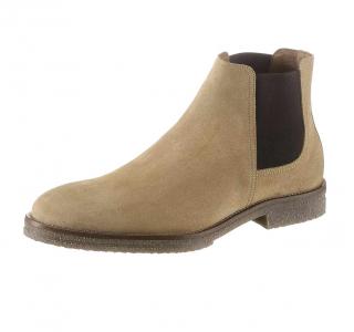 Designer-Herren-Chelseaboots camel-used