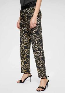 Designer-Hose schwarz-gold