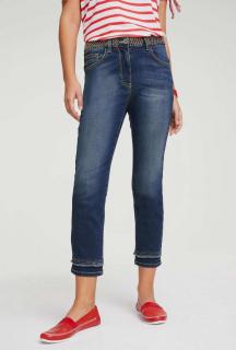 Designer-Jeans mit Nieten blau-used