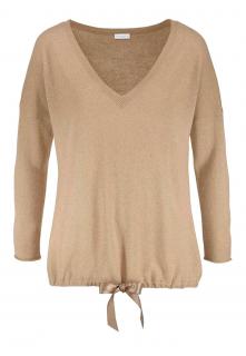 Designer-Kaschmirpullover camel