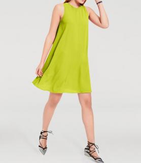 Designer-Kleid limette