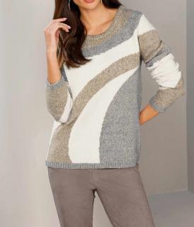 Designer-Kuschel-Pullover sesam-grau