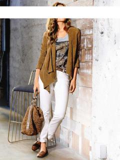 Designer-Lederjacke cognac