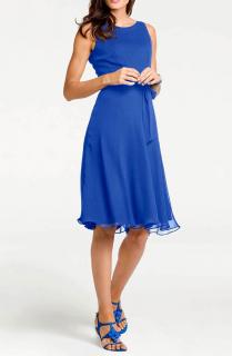 Designer-Prinzesskleid royalblau