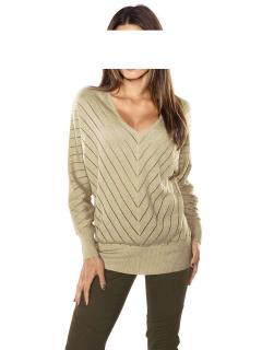 Designer-Pullover beige-gold