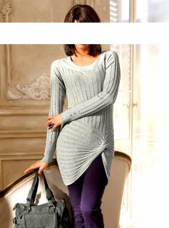 Designer-Pullover graumelange