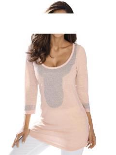 Designer-Pullover mit Strass rosé