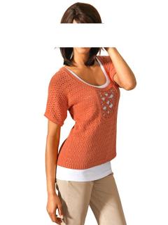 Designer-Pullover orange