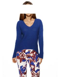 Designer-Pullover royalblau