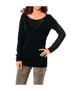 Designer-Pullover schwarz