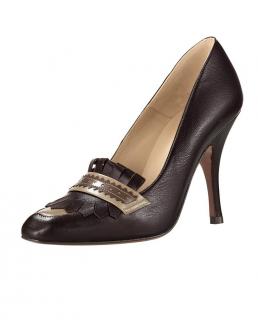 Designer-Pumps braun