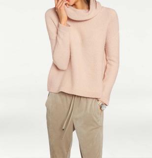 Designer-Rollkragenpullover nude