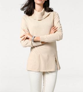 Designer-Rollkragenpullover sand