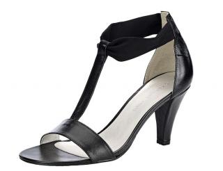 Designer-Sandalette schwarz