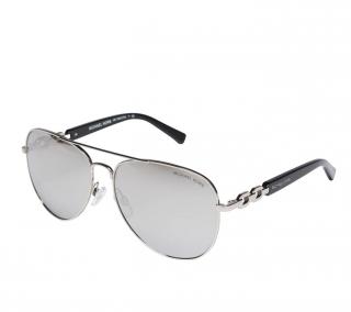 Designer-Sonnenbrille silber-schwarz