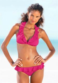 Designer-Triangel-Bikini pink