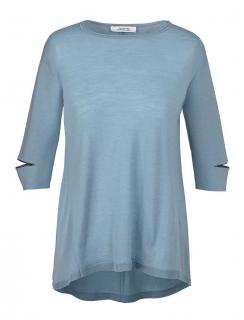 Designer-Wollpullover aquamarin