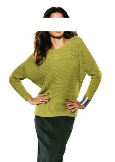 Designer-Wollpullover kiwi 44/46